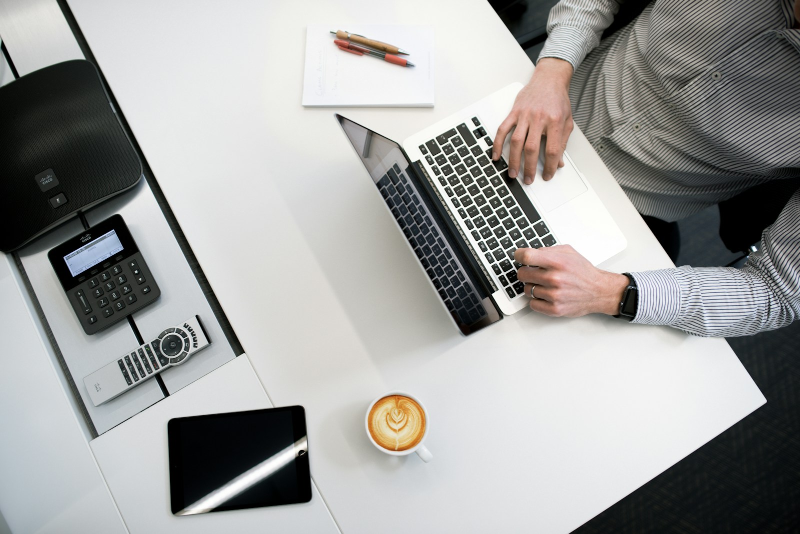 Open office with colleagues collaborating